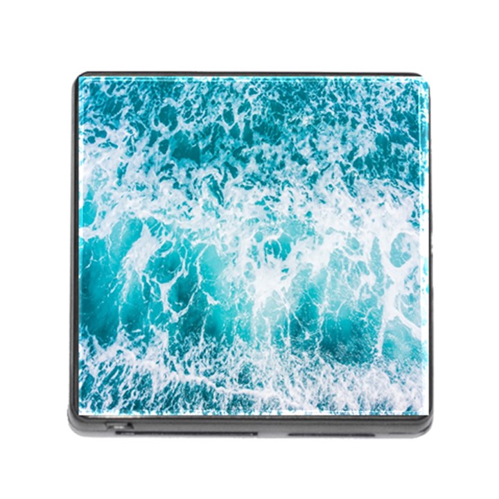 Tropical Blue Ocean Wave Memory Card Reader (Square 5 Slot)