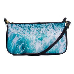 Tropical Blue Ocean Wave Shoulder Clutch Bag