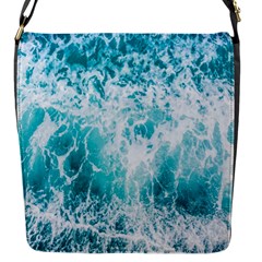 Tropical Blue Ocean Wave Flap Closure Messenger Bag (s) by Jack14