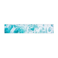 Tropical Blue Ocean Wave Premium Plush Fleece Scarf (mini) by Jack14