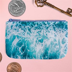 Tropical Blue Ocean Wave Large Coin Purse