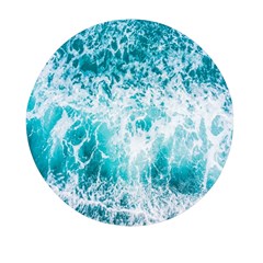 Tropical Blue Ocean Wave Mini Round Pill Box by Jack14