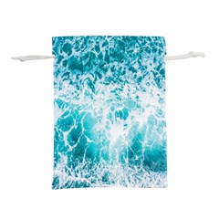 Tropical Blue Ocean Wave Lightweight Drawstring Pouch (m) by Jack14