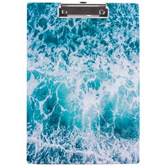 Tropical Blue Ocean Wave A4 Acrylic Clipboard by Jack14