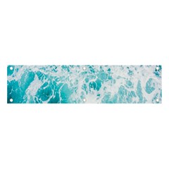 Tropical Blue Ocean Wave Banner And Sign 4  X 1  by Jack14