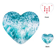 Tropical Blue Ocean Wave Playing Cards Single Design (heart) by Jack14