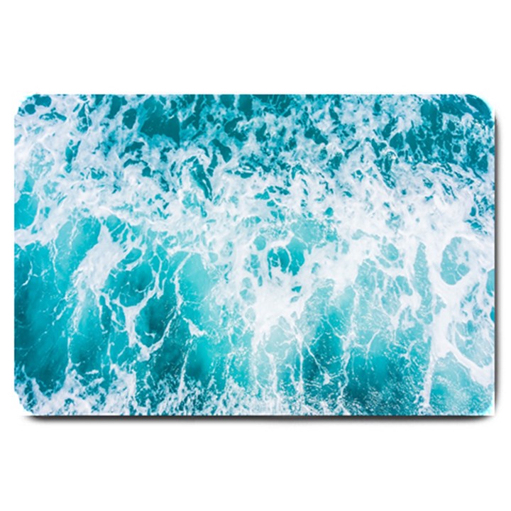 Tropical Blue Ocean Wave Large Doormat