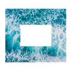 Tropical Blue Ocean Wave White Wall Photo Frame 5  X 7  by Jack14