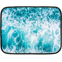 Tropical Blue Ocean Wave Fleece Blanket (mini) by Jack14