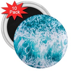 Tropical Blue Ocean Wave 3  Magnets (10 Pack)  by Jack14