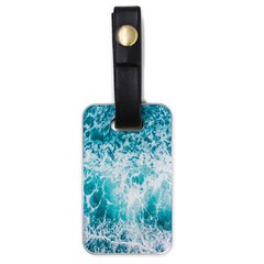 Tropical Blue Ocean Wave Luggage Tag (one Side) by Jack14