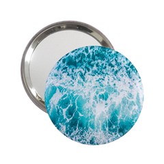 Tropical Blue Ocean Wave 2 25  Handbag Mirrors