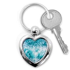 Tropical Blue Ocean Wave Key Chain (heart) by Jack14