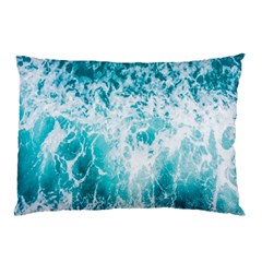 Tropical Blue Ocean Wave Pillow Case (two Sides) by Jack14