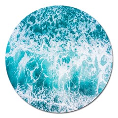 Tropical Blue Ocean Wave Magnet 5  (round) by Jack14