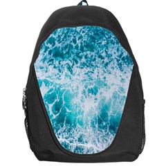 Tropical Blue Ocean Wave Backpack Bag by Jack14