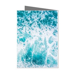 Tropical Blue Ocean Wave Mini Greeting Cards (pkg Of 8) by Jack14