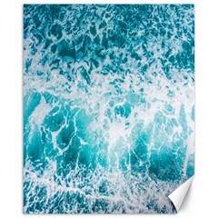 Tropical Blue Ocean Wave Canvas 16  X 20 