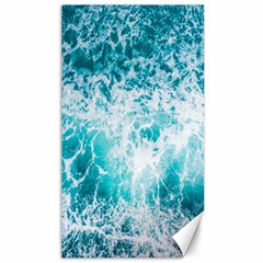 Tropical Blue Ocean Wave Canvas 40  X 72  by Jack14