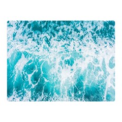 Tropical Blue Ocean Wave Two Sides Premium Plush Fleece Blanket (mini) by Jack14