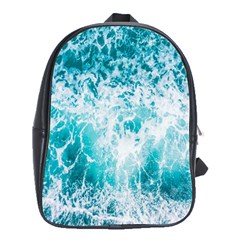 Tropical Blue Ocean Wave School Bag (xl) by Jack14