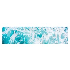 Tropical Blue Ocean Wave Oblong Satin Scarf (16  X 60 ) by Jack14