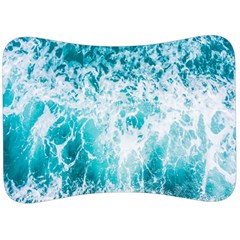 Tropical Blue Ocean Wave Velour Seat Head Rest Cushion by Jack14