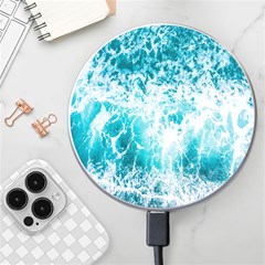 Tropical Blue Ocean Wave Wireless Fast Charger(white) by Jack14