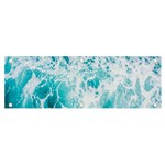 Tropical Blue Ocean Wave Banner and Sign 6  x 2  Front