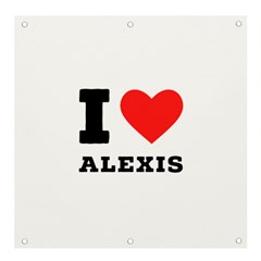 I Love Alexis Banner And Sign 4  X 4  by ilovewhateva