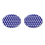 Cute Baby Socks Illustration Pattern Cufflinks (Oval) Front(Pair)