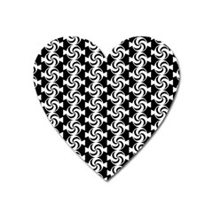 Candy Illustration Pattern Heart Magnet by GardenOfOphir