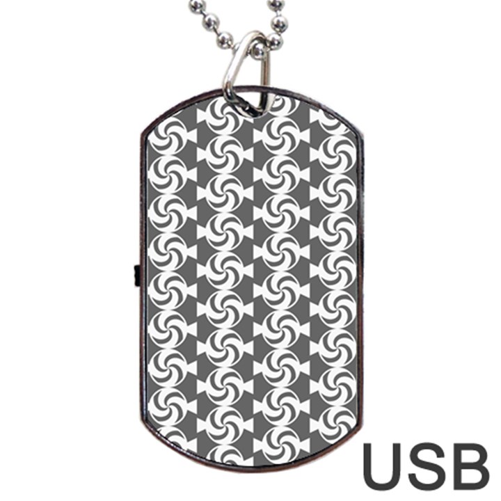 Candy Illustration Pattern Dog Tag USB Flash (One Side)