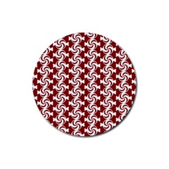 Candy Illustration Pattern Rubber Round Coaster (4 Pack) by GardenOfOphir