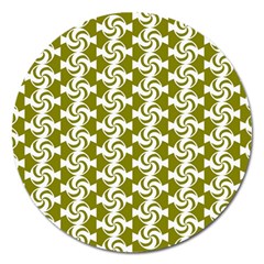 Candy Illustration Pattern Magnet 5  (round) by GardenOfOphir