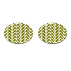 Candy Illustration Pattern Cufflinks (oval) by GardenOfOphir