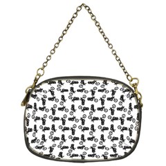 Chooper Motorcycle Drawing Motif Pattern Chain Purse (one Side) by dflcprintsclothing