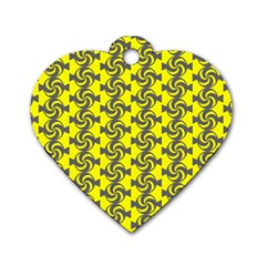 Candy Illustration Pattern Dog Tag Heart (two Sides) by GardenOfOphir