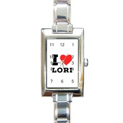 I Love Lori Rectangle Italian Charm Watch by ilovewhateva