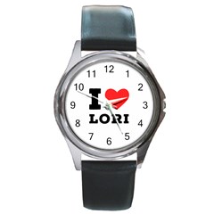 I Love Lori Round Metal Watch by ilovewhateva