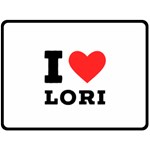 I love lori Fleece Blanket (Large) 80 x60  Blanket Front