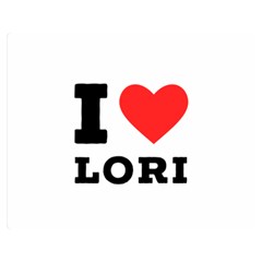 I Love Lori Two Sides Premium Plush Fleece Blanket (medium) by ilovewhateva