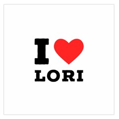 I Love Lori Square Satin Scarf (36  X 36 ) by ilovewhateva