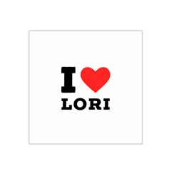 I Love Lori Satin Bandana Scarf 22  X 22  by ilovewhateva