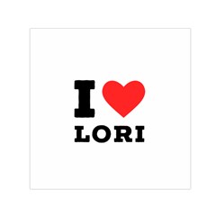 I Love Lori Square Satin Scarf (30  X 30 ) by ilovewhateva