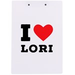 I love lori A4 Acrylic Clipboard Back