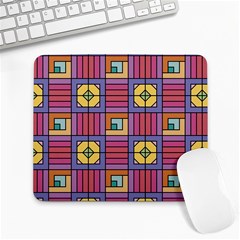 Pattern Geometric Colorful Lines Shapes Large Mousepad by Jancukart