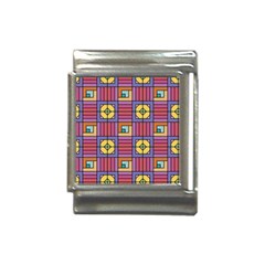 Pattern Geometric Colorful Lines Shapes Italian Charm (13mm)