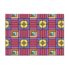 Pattern Geometric Colorful Lines Shapes Sticker A4 (10 Pack)