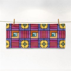 Pattern Geometric Colorful Lines Shapes Hand Towel